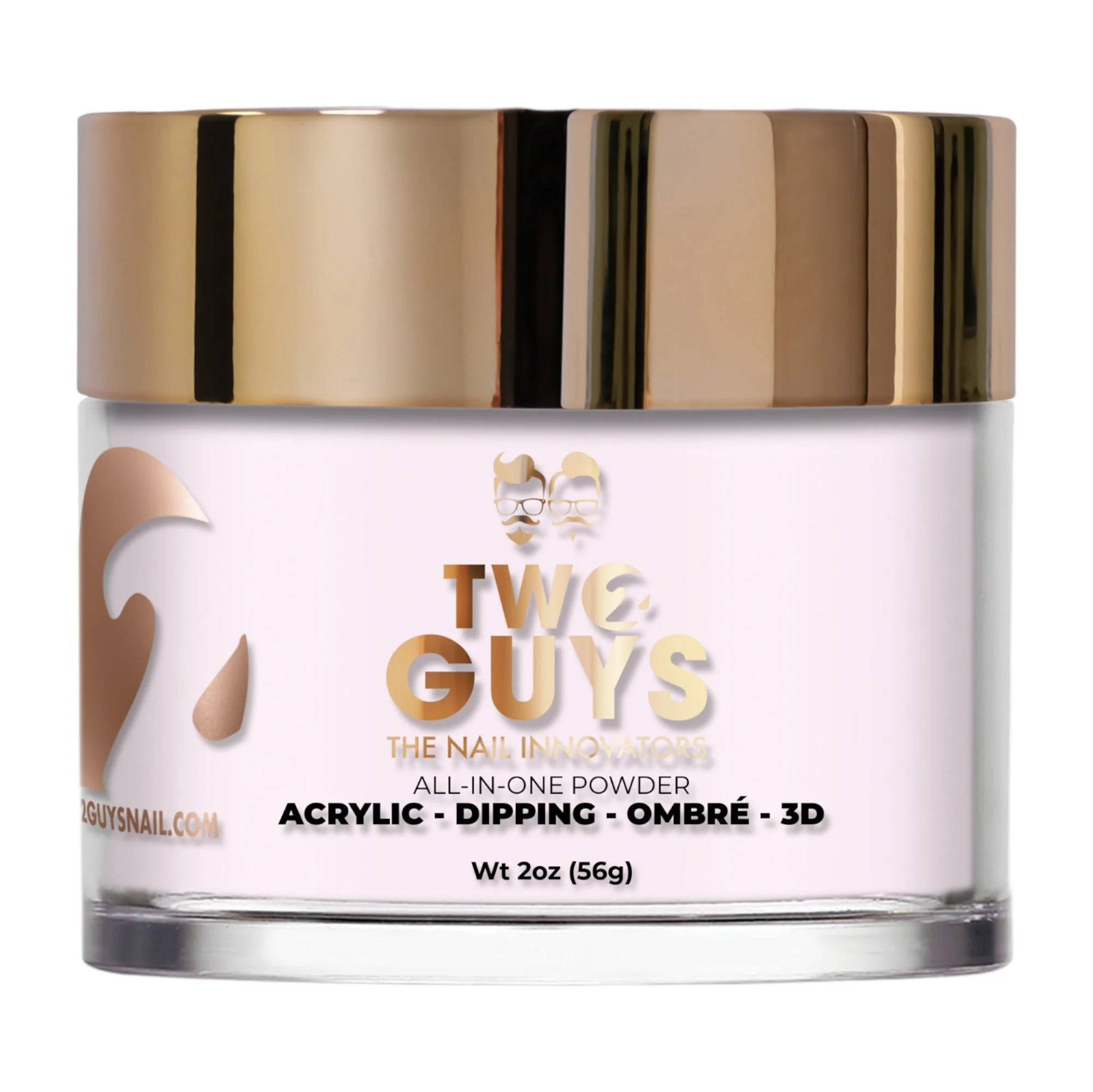 2Guys Acrylic & Dipping Powder 2Oz #A145 Pink Lily (Light Pink)