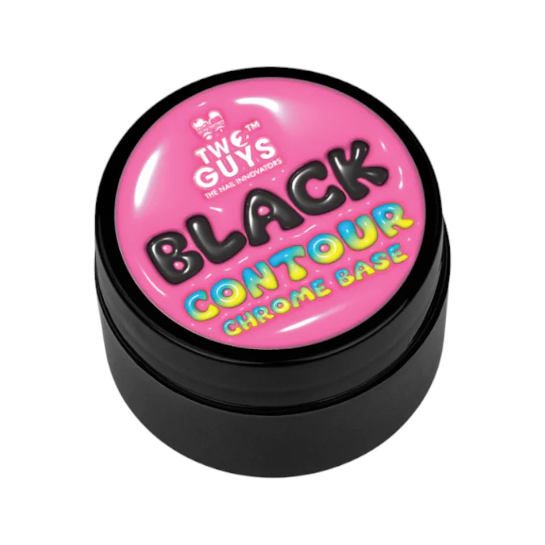 2Guys 3D Gel Black Contour Chrome Base - Non-Wipe 15mL
