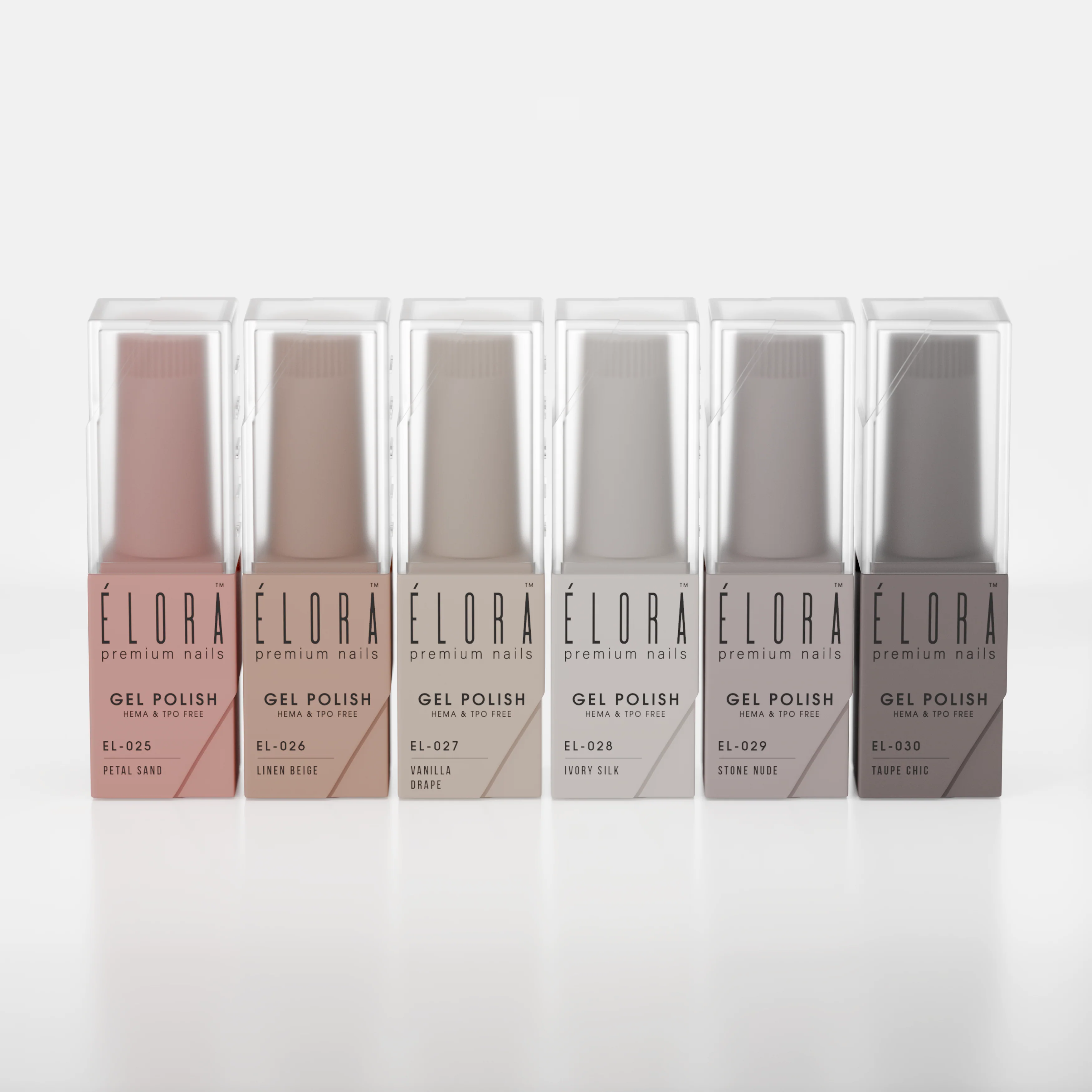 2Guys ELORA Gel Polish (HEMA, TPO, TMPTA-Free) - Elane Collection (6pcs) #EL025-030