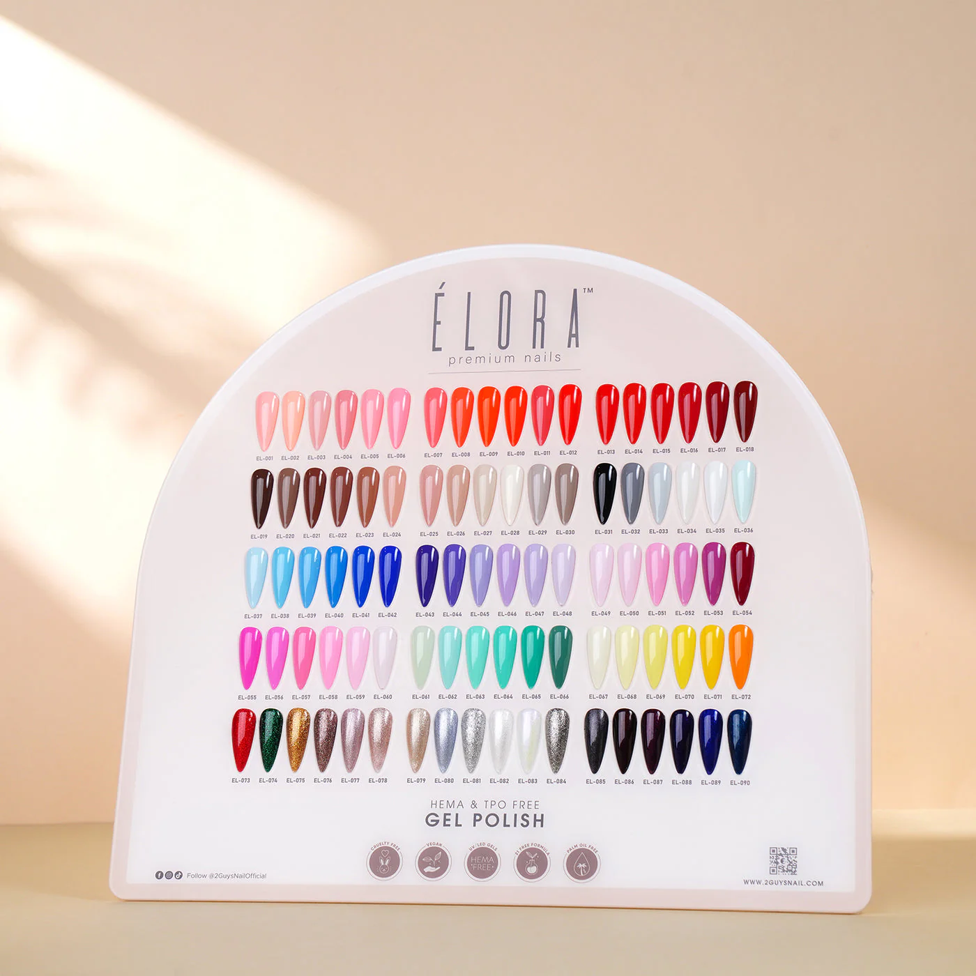 2Guys ELORA Gel Polish (HEMA, TPO, TMPTA-Free) - Full ELORA Collection (90pcs) #EL001-090 - Image 3