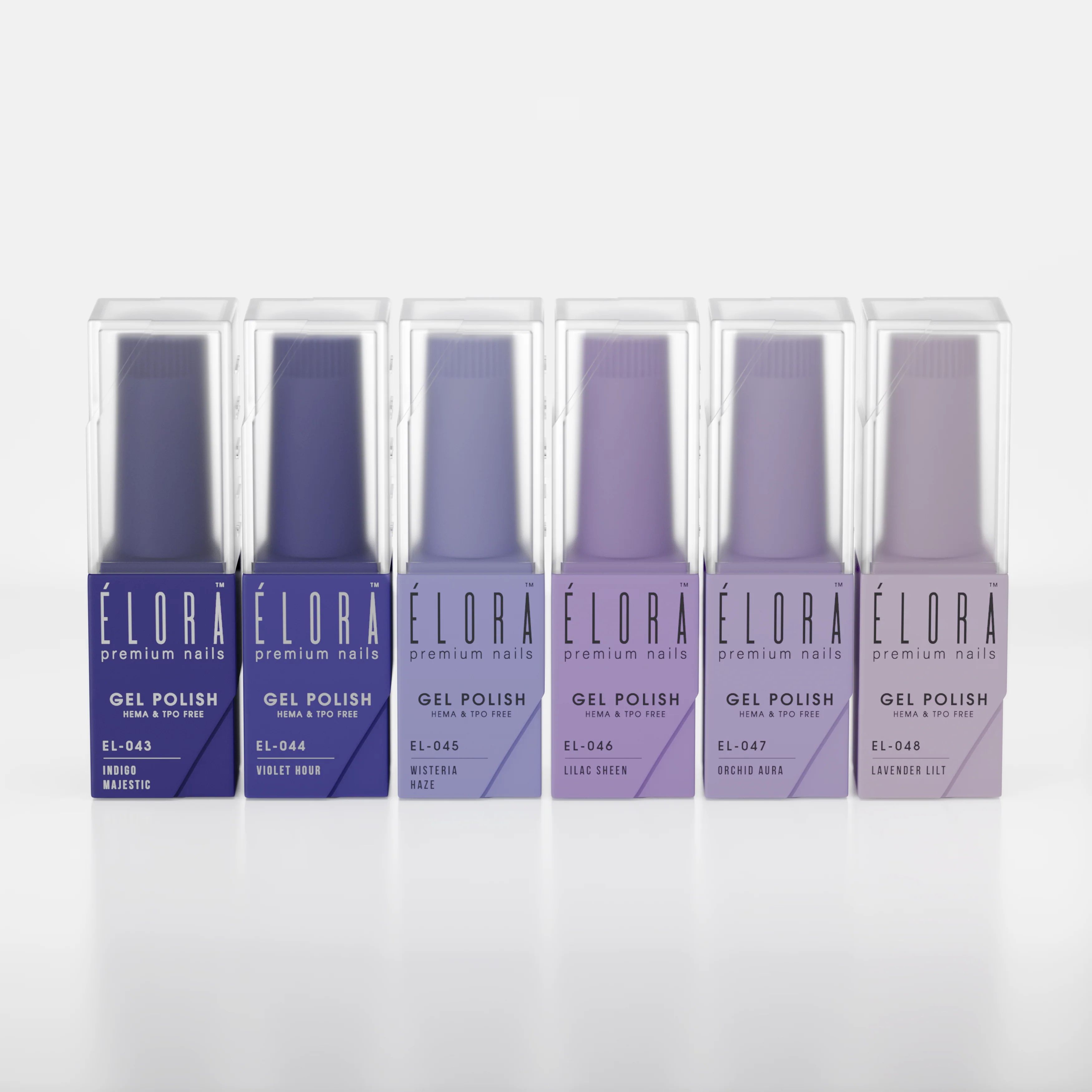 2Guys ELORA Gel Polish (HEMA, TPO, TMPTA-Free) - Lavere Collection (6pcs) #EL043-048
