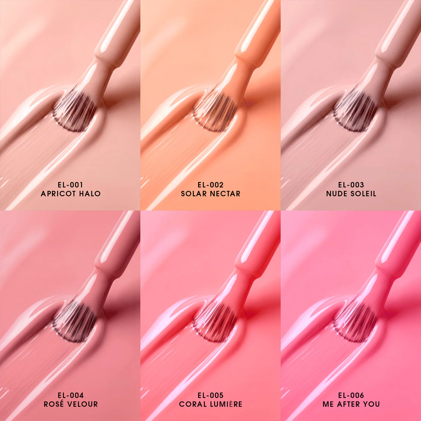 2Guys ELORA Gel Polish (HEMA, TPO, TMPTA-Free) - Solene Collection (6pcs) #EL001-006 - Image 2