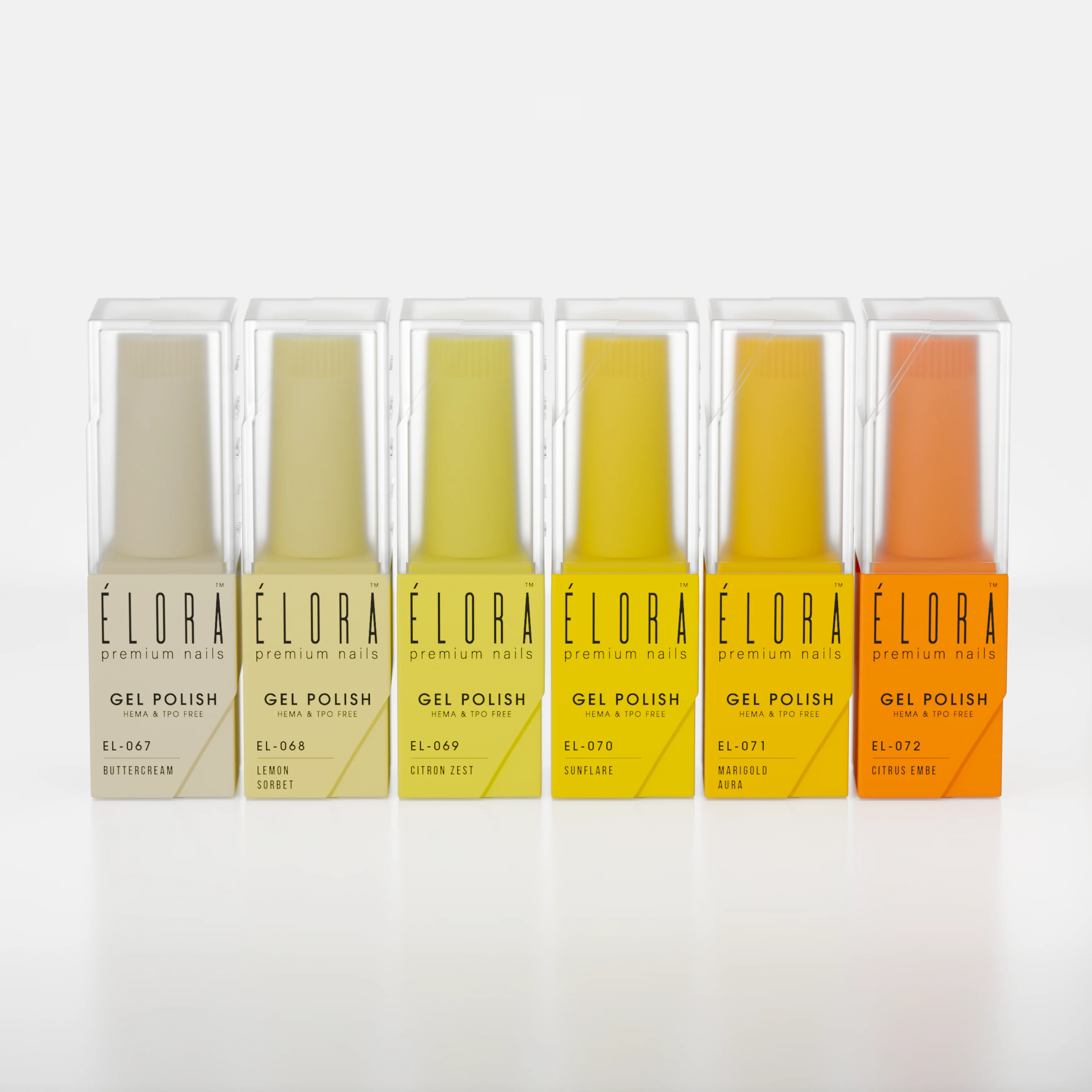 2Guys ELORA Gel Polish (HEMA, TPO, TMPTA-Free) - Sorel Collection (6pcs) #EL067-072