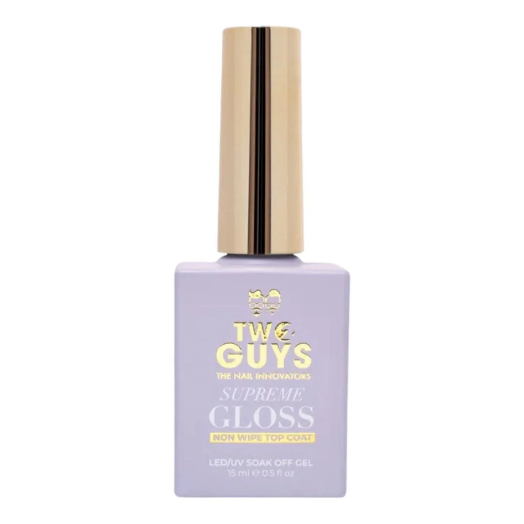 2Guys Gel Top Coat - Non-Wipe Supreme Gloss 15Ml