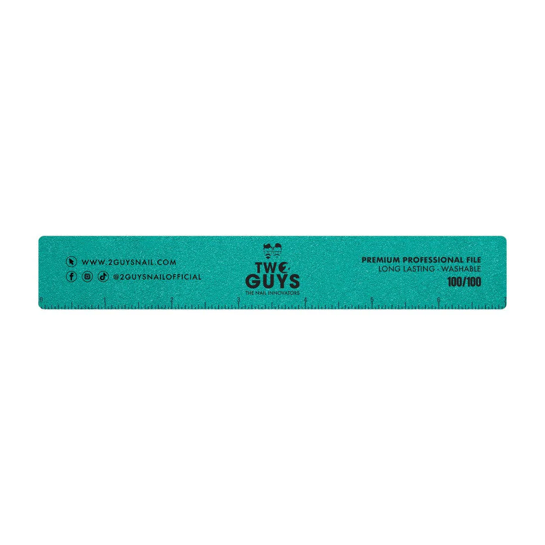 2Guys Nail Files - Premium Jumbo Square 100/100 Grit (1pcs)