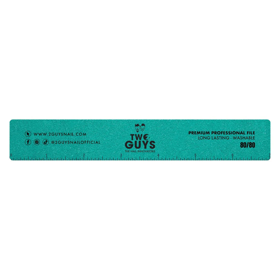 2Guys Nail Files - Premium Jumbo Square 80/80 Grit (Pack Of 25)