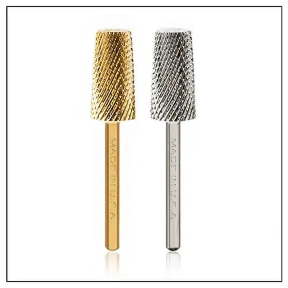 Startool Nail Drill Bits - 3In1 Chamfer STC Coarse Grit 1/8 Gold