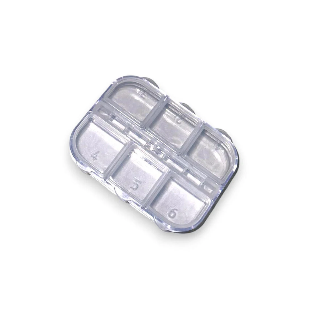 6 Slot Empty Plastic Tray