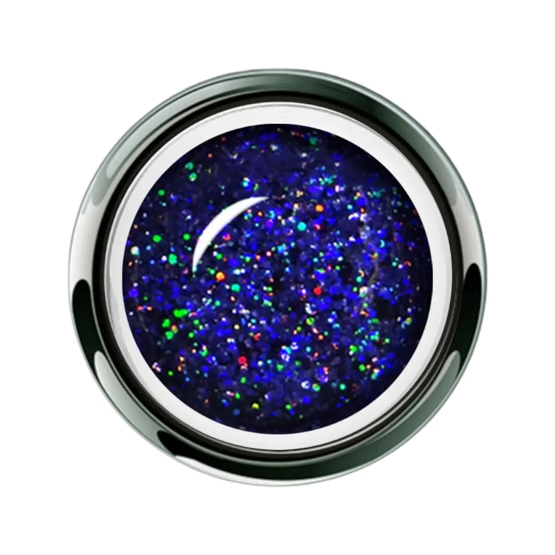 Akzéntz UV/Led Gel Play - Glitter Sapphire Dazzle 0.14Oz