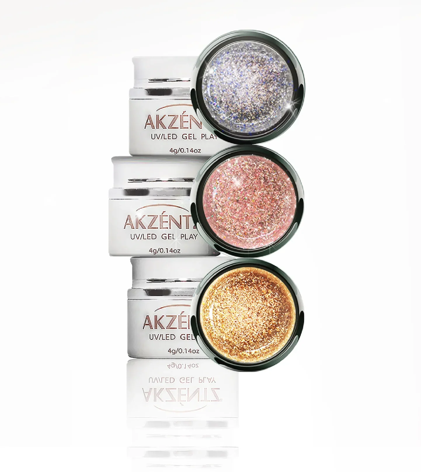 Akzéntz UV/Led Gel Play - Glitter Solar 0.14Oz - Image 3