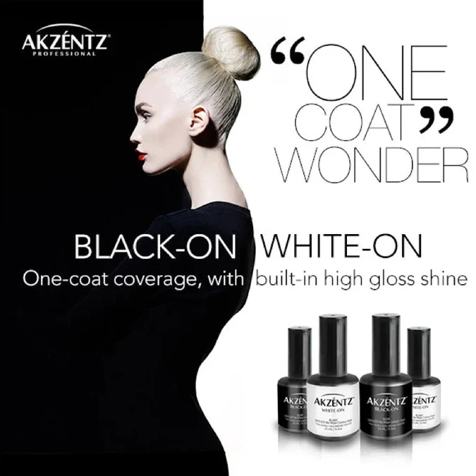 Akzéntz White-On One Coat Wonder (Non-Wipe White Gel) - Image 3