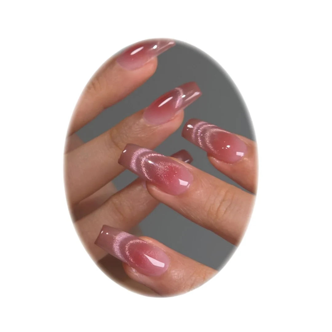 Amingo Cat Eye Gel Polish - Light Pink #BM02 - Image 2