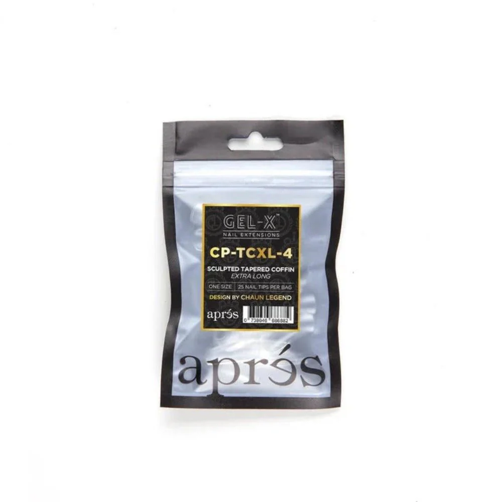 Apres X Chaun Legend Gel-X Refill Tips - Sculpted Tapered Coffin Extra Long (50Pcs) - Image 8