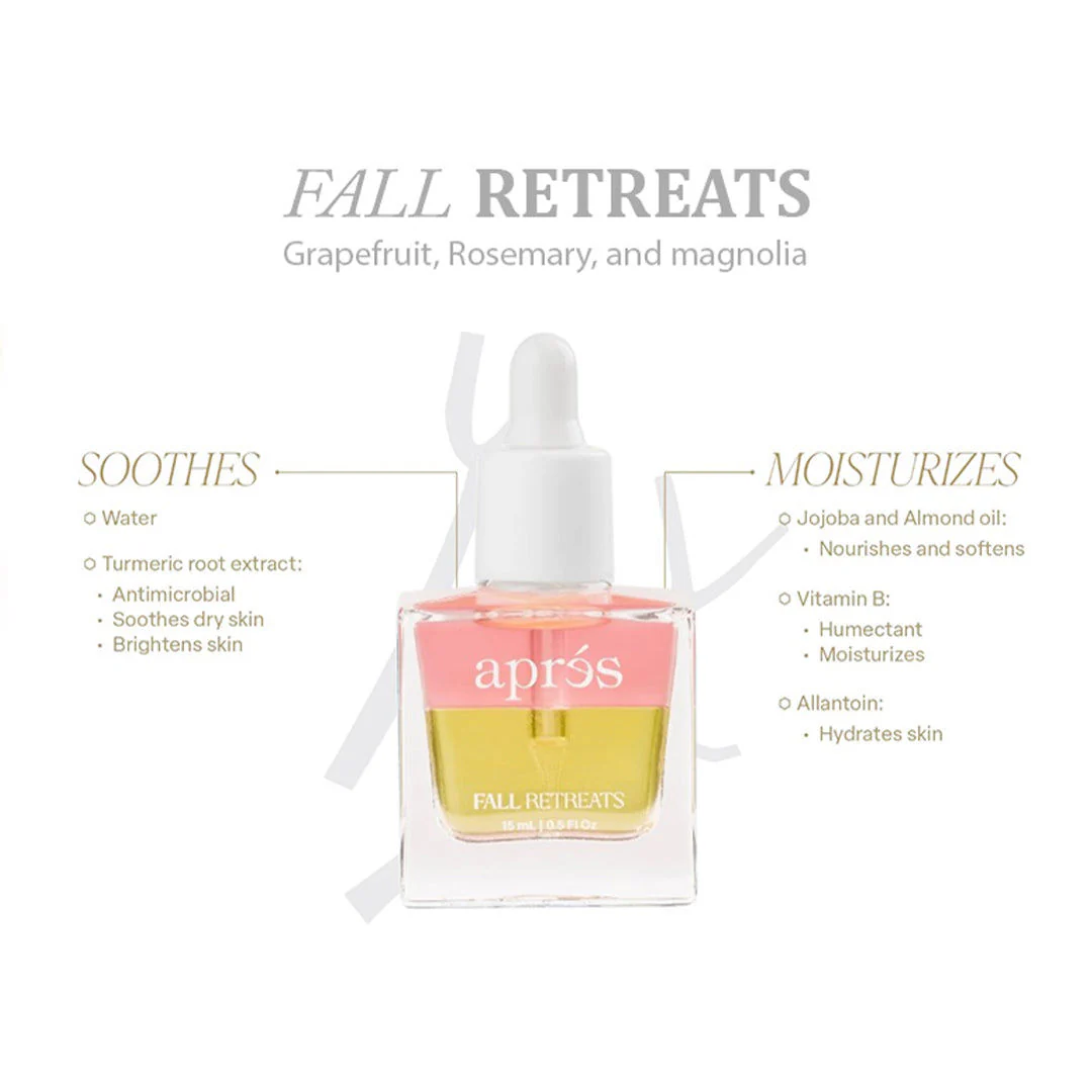 Apres Cuticle Serum - Fall Retreats (Pink/Yellow) 15Ml #MPCO3 - Image 2