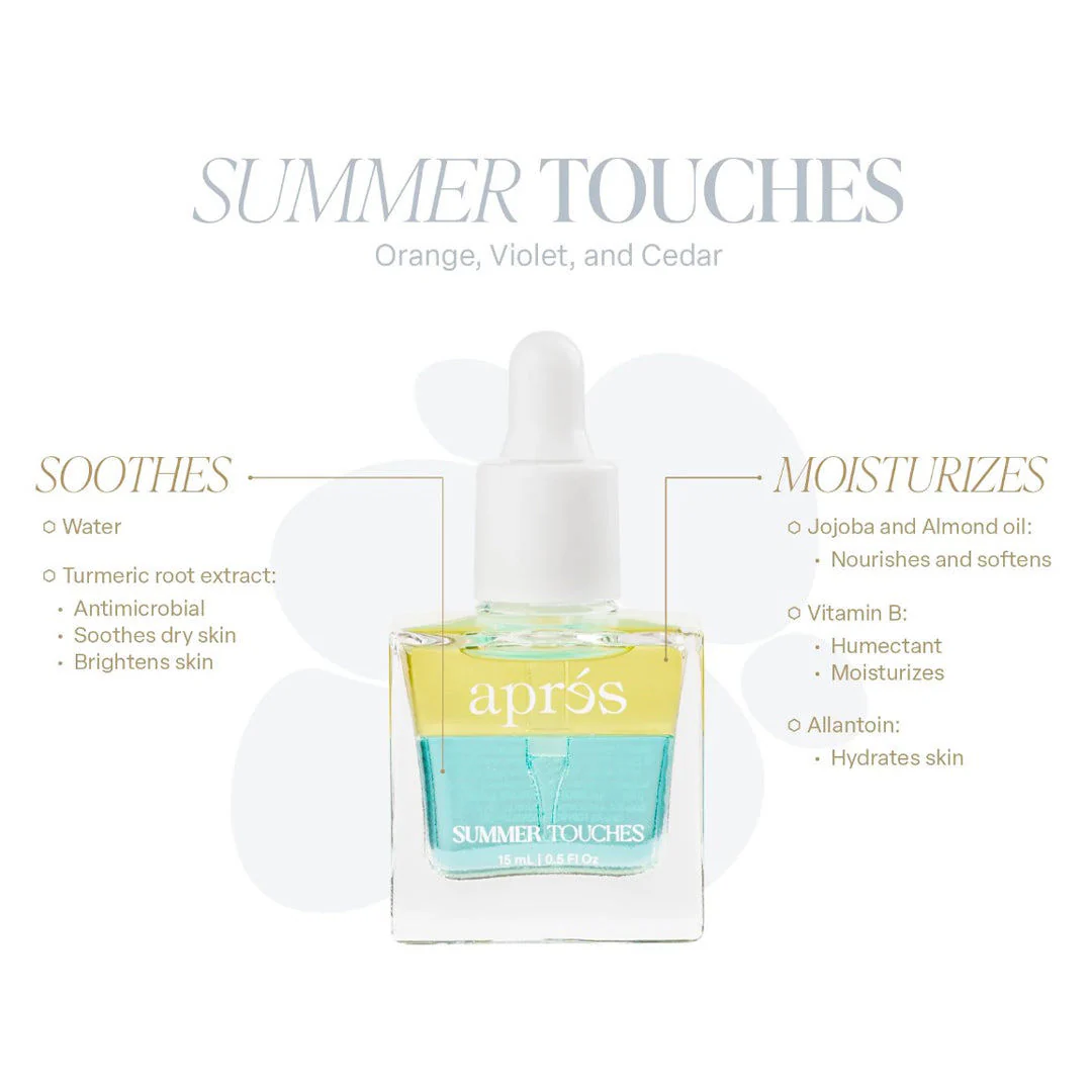 Apres Cuticle Serum - Summer Touches (Blue/Green) 15Ml #MPCO2 - Image 2