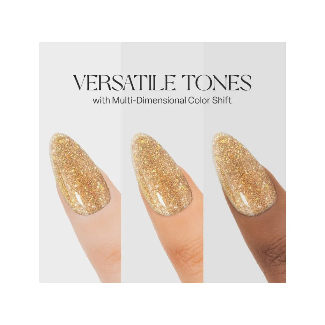 Apres Flash Glitter Gel Couleur - That’S My Twin Flame #FG03 - Image 2