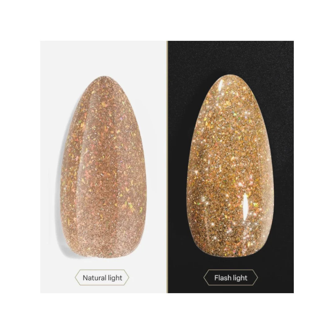 Apres Flash Glitter Gel Couleur - That’S My Twin Flame #FG03 - Image 5