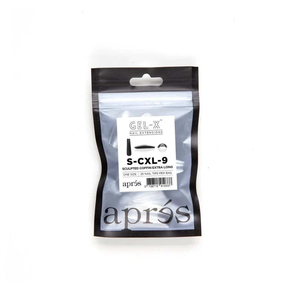 Apres Gel-X Refill Tips - Sculpted Coffin Extra Long (50Pcs) - Image 12