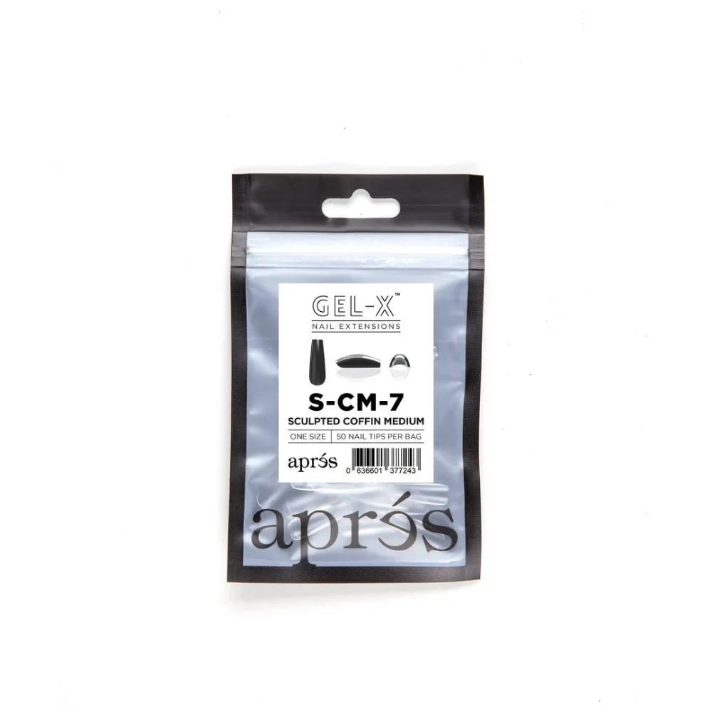 Apres Gel-X Refill Tips - Sculpted Coffin Medium (50Pcs) - Image 10