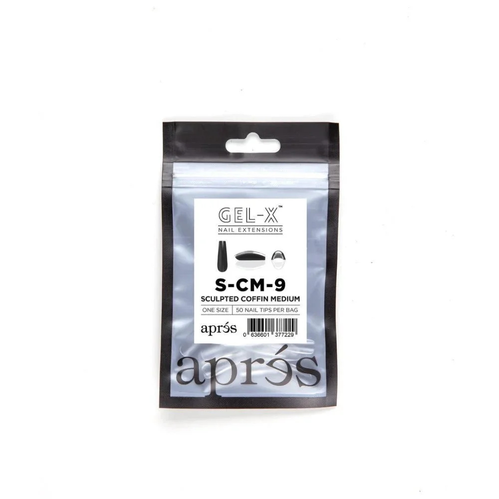 Apres Gel-X Refill Tips - Sculpted Coffin Medium (50Pcs) - Image 12