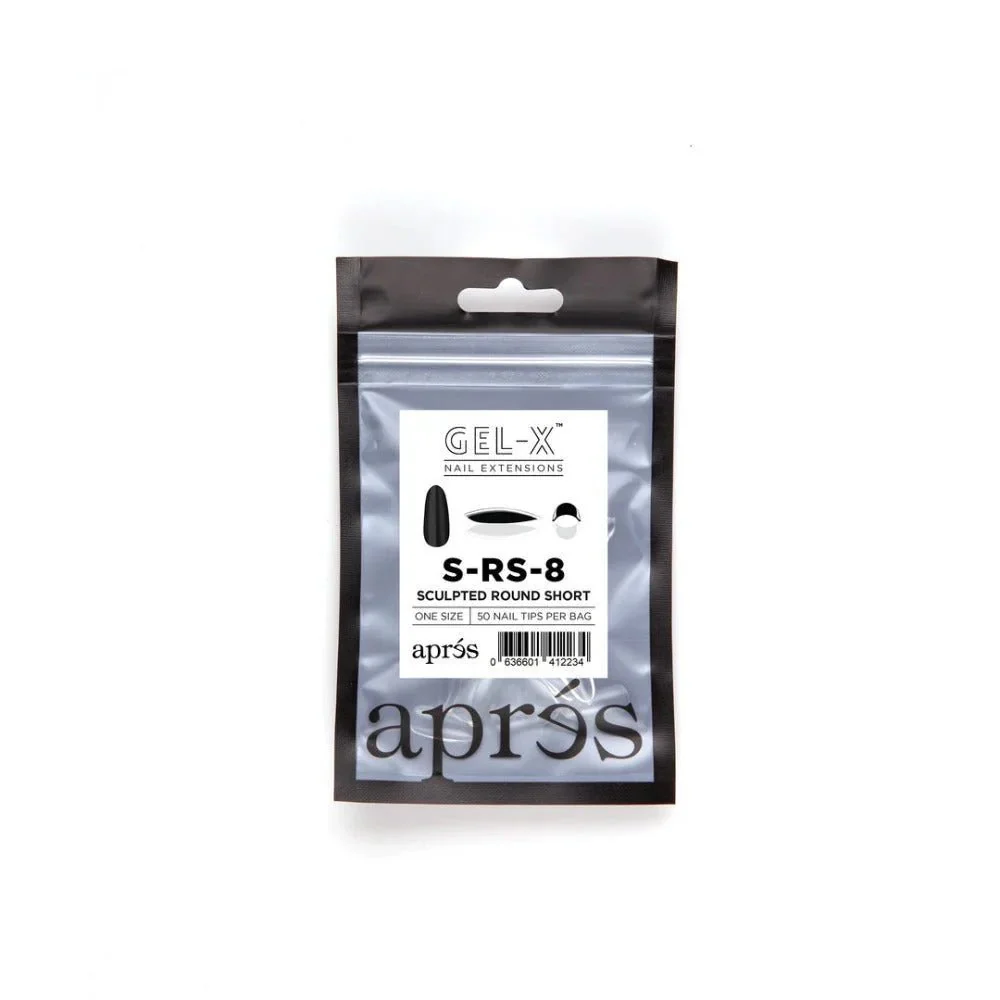 Apres Gel-X Refill Tips - Sculpted Round Short (50Pcs) - Image 10