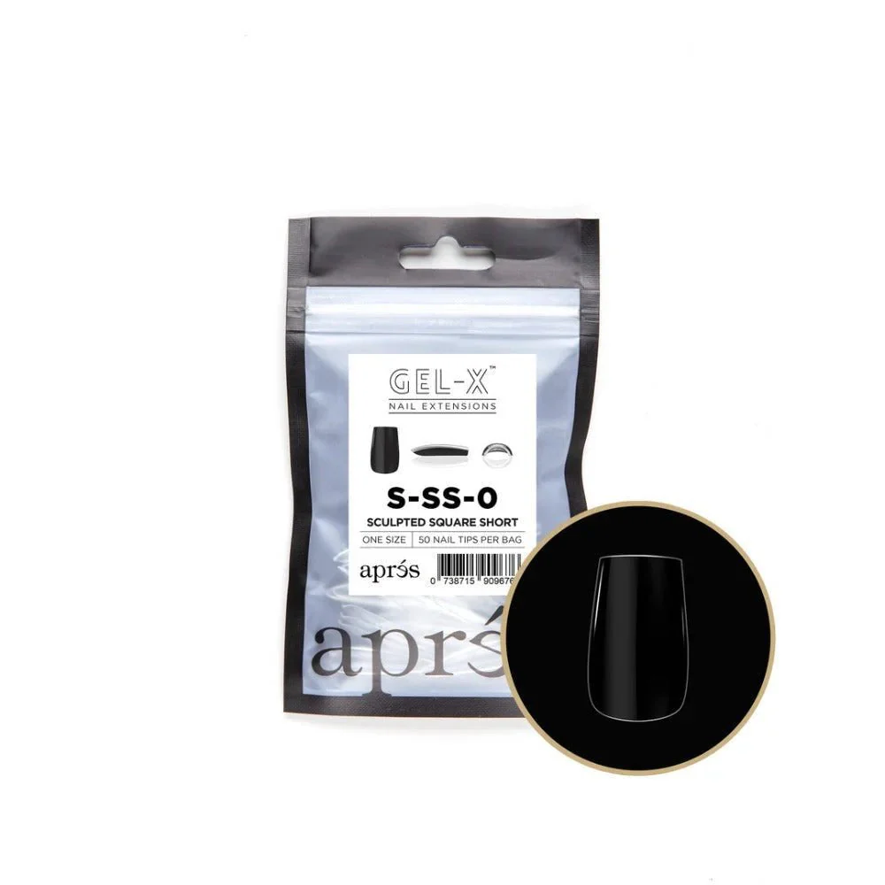 Apres Gel-X Refill Tips - Sculpted Square Short (50Pcs) - Image 2