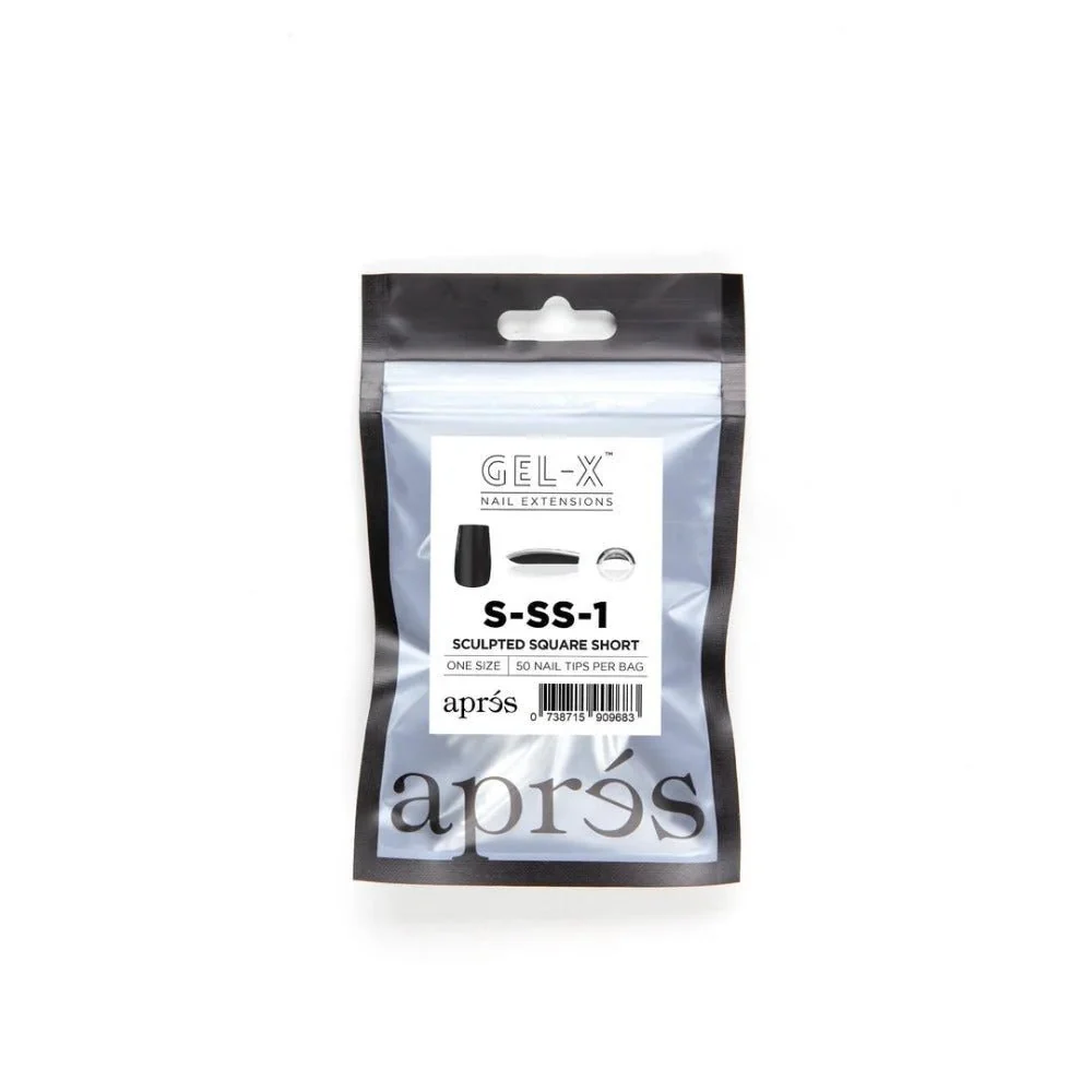 Apres Gel-X Refill Tips - Sculpted Square Short (50Pcs) - Image 4