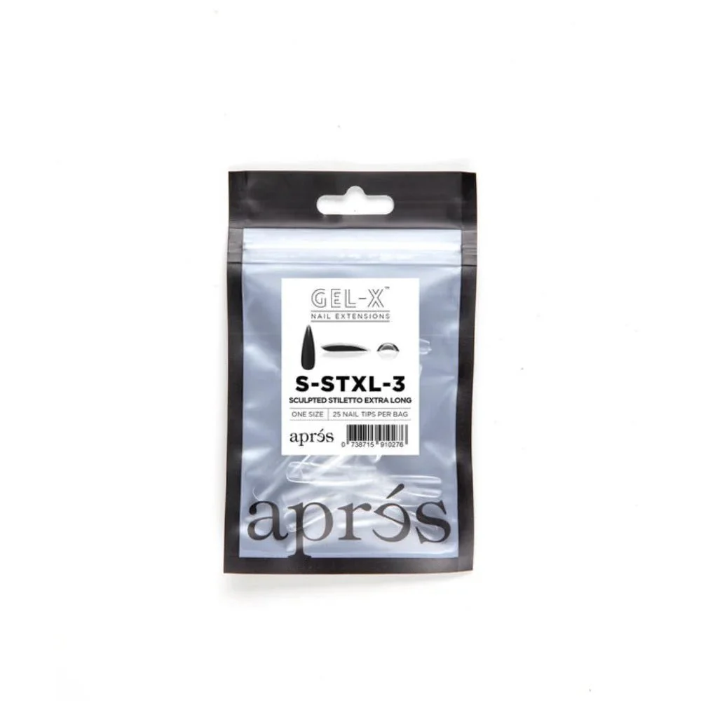 Apres Gel-X Refill Tips - Sculpted Stiletto Extra Long (50Pcs) - Image 6