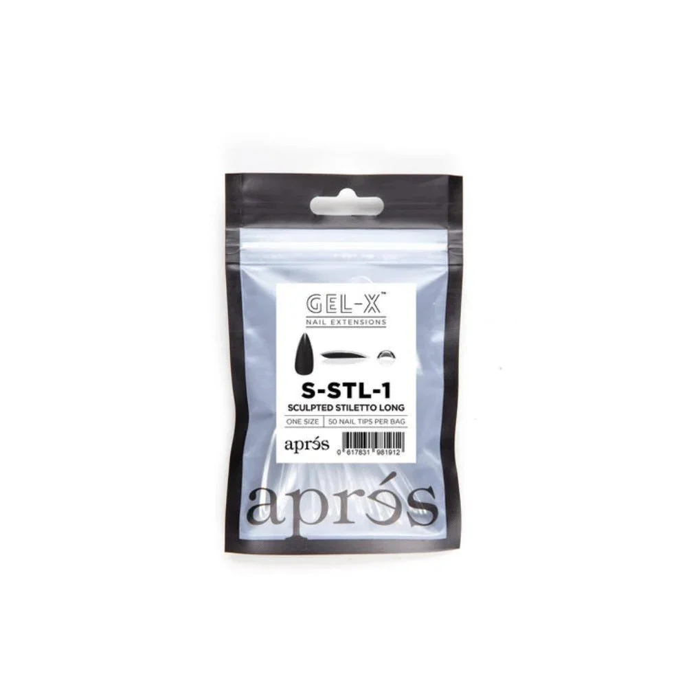 Apres Gel-X Refill Tips - Sculpted Stiletto Long (50Pcs) - Image 5