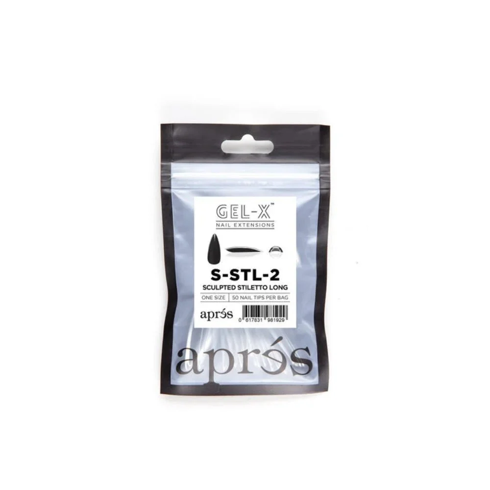 Apres Gel-X Refill Tips - Sculpted Stiletto Long (50Pcs) - Image 6
