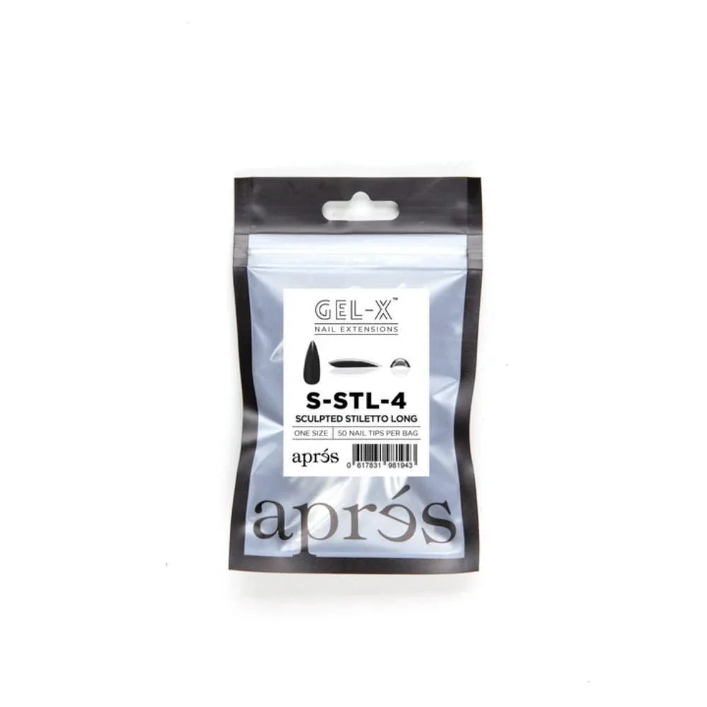 Apres Gel-X Refill Tips - Sculpted Stiletto Long (50Pcs) - Image 8
