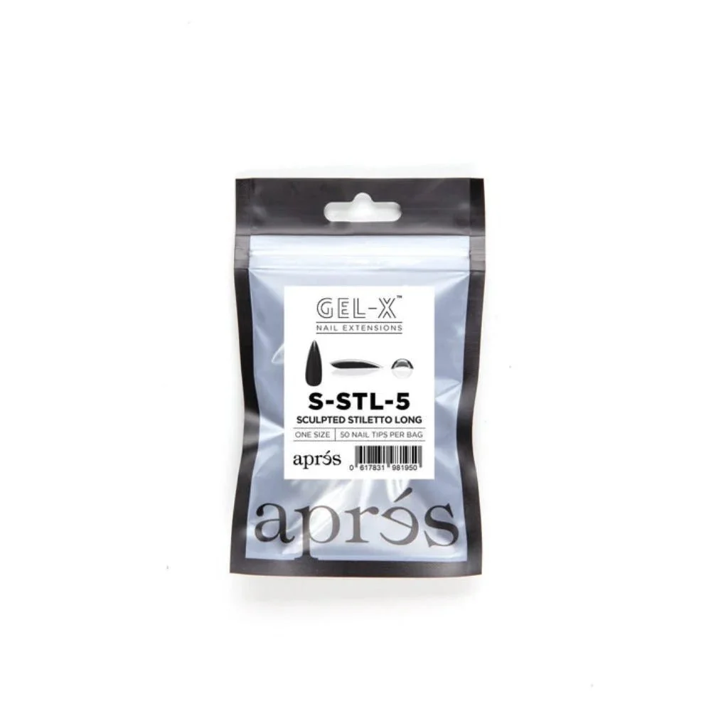 Apres Gel-X Refill Tips - Sculpted Stiletto Long (50Pcs) - Image 9