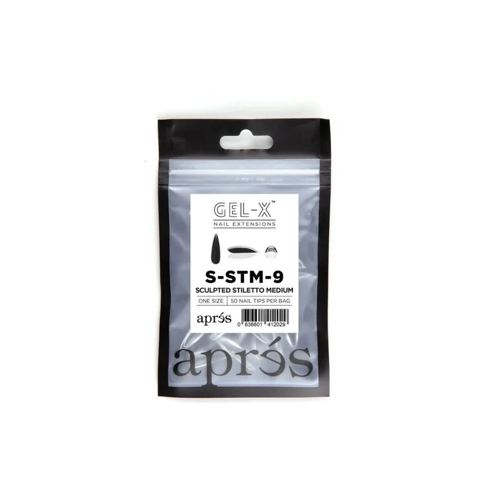 Apres Gel-X Refill Tips - Sculpted Stiletto Medium (50Pcs) - Image 10