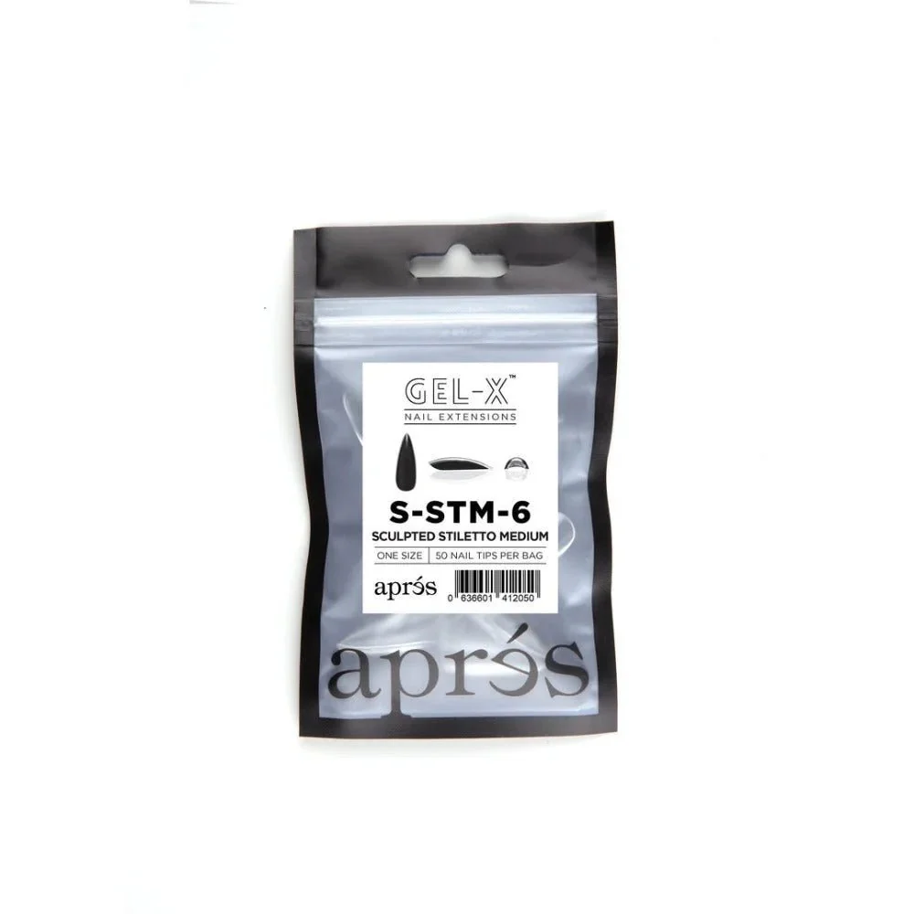 Apres Gel-X Refill Tips - Sculpted Stiletto Medium (50Pcs) - Image 7