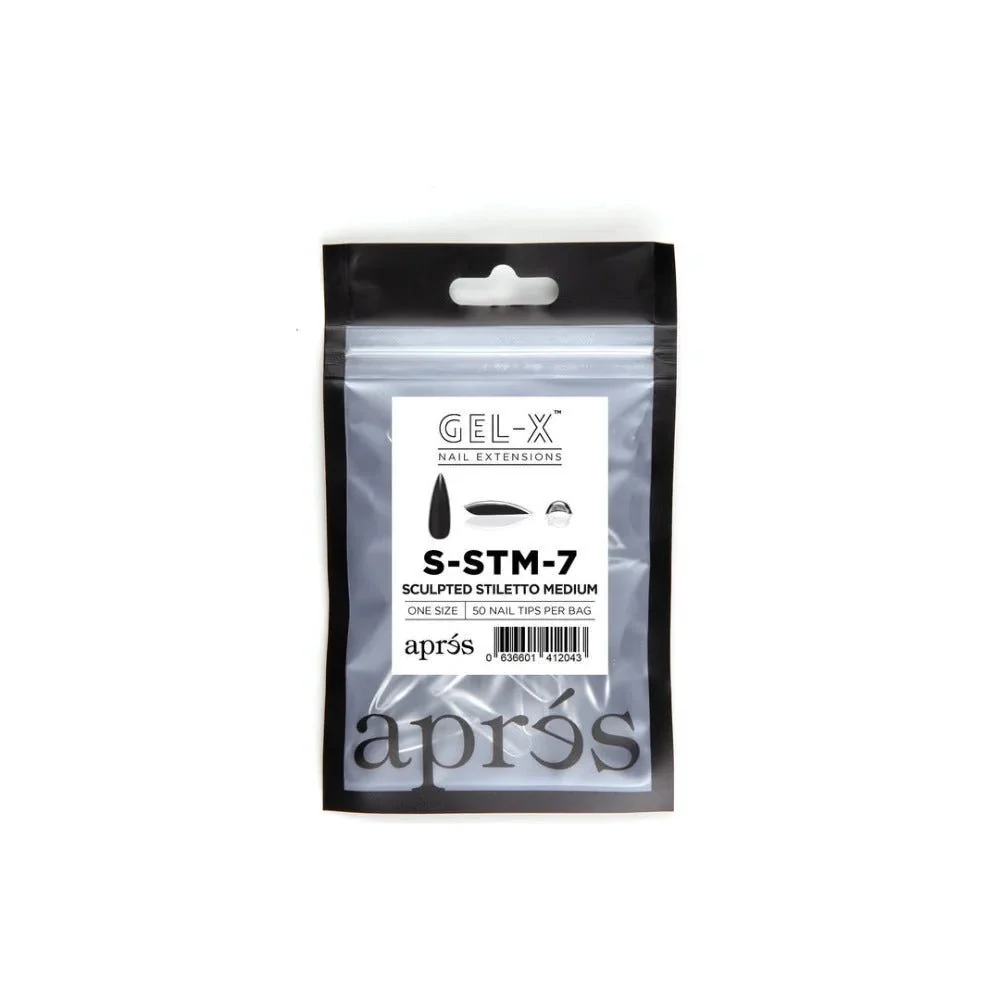 Apres Gel-X Refill Tips - Sculpted Stiletto Medium (50Pcs) - Image 8