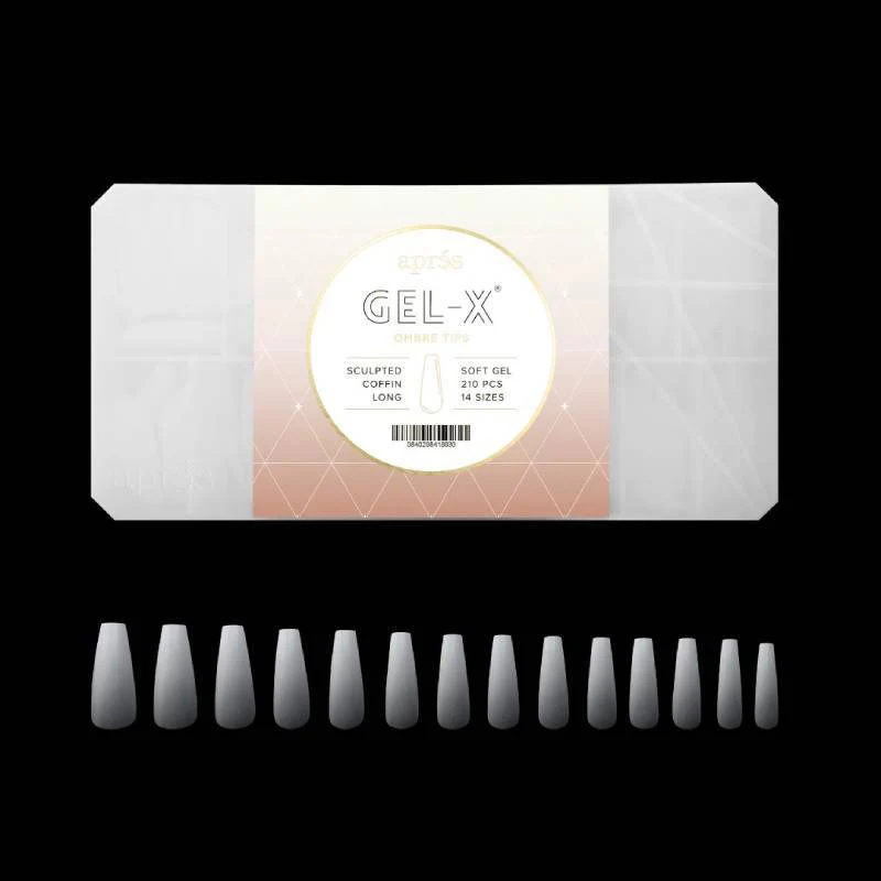 Apres Gel-X Tips Box 2.0 - Ombre Coffin (210Pcs) - Image 2
