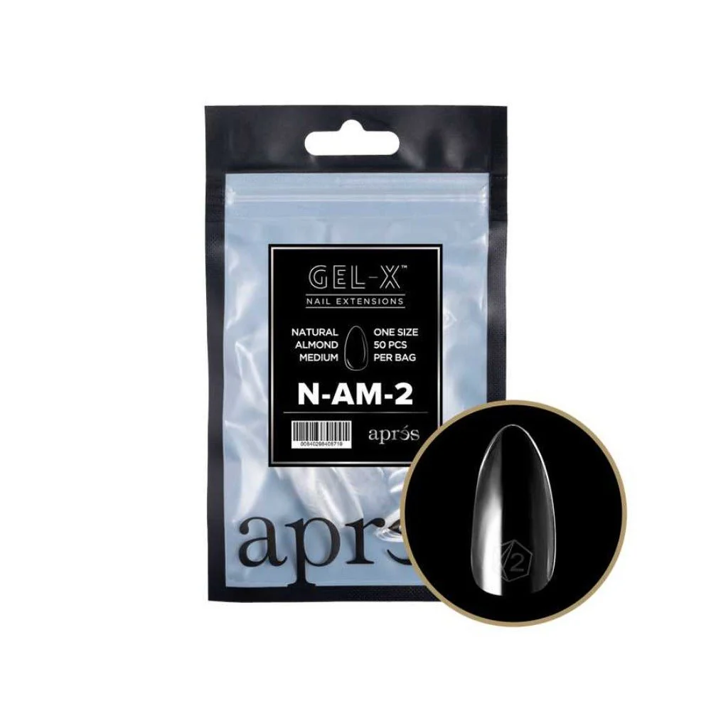 Apres Gel-X Refill Tips 2.0 - Natural Almond Medium (50Pcs) - Image 4