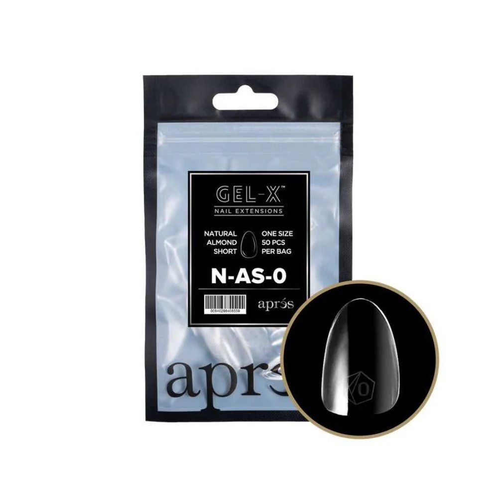 Apres Gel-X Refill Tips 2.0 - Natural Almond Short (50Pcs) - Image 2