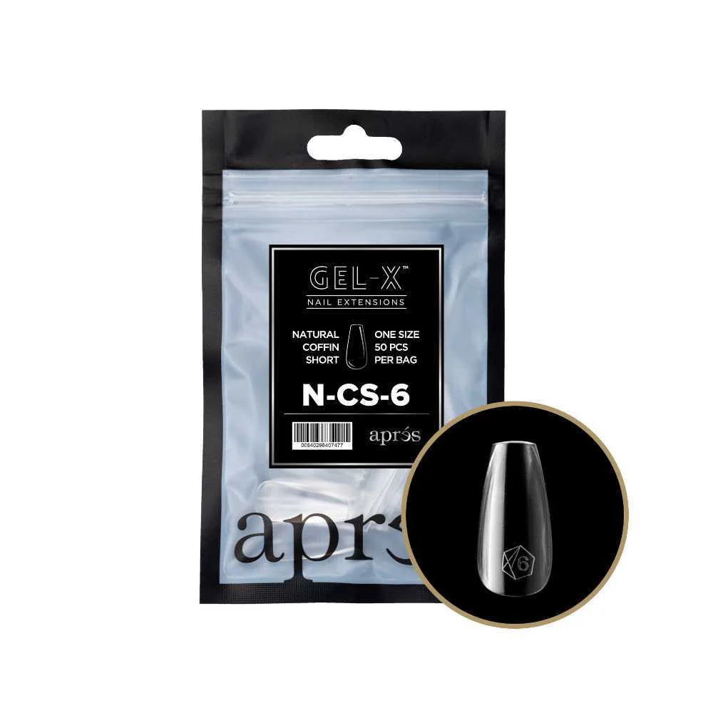 Apres Gel-X Refill Tips 2.0 - Natural Coffin Short (50Pcs) - Image 13