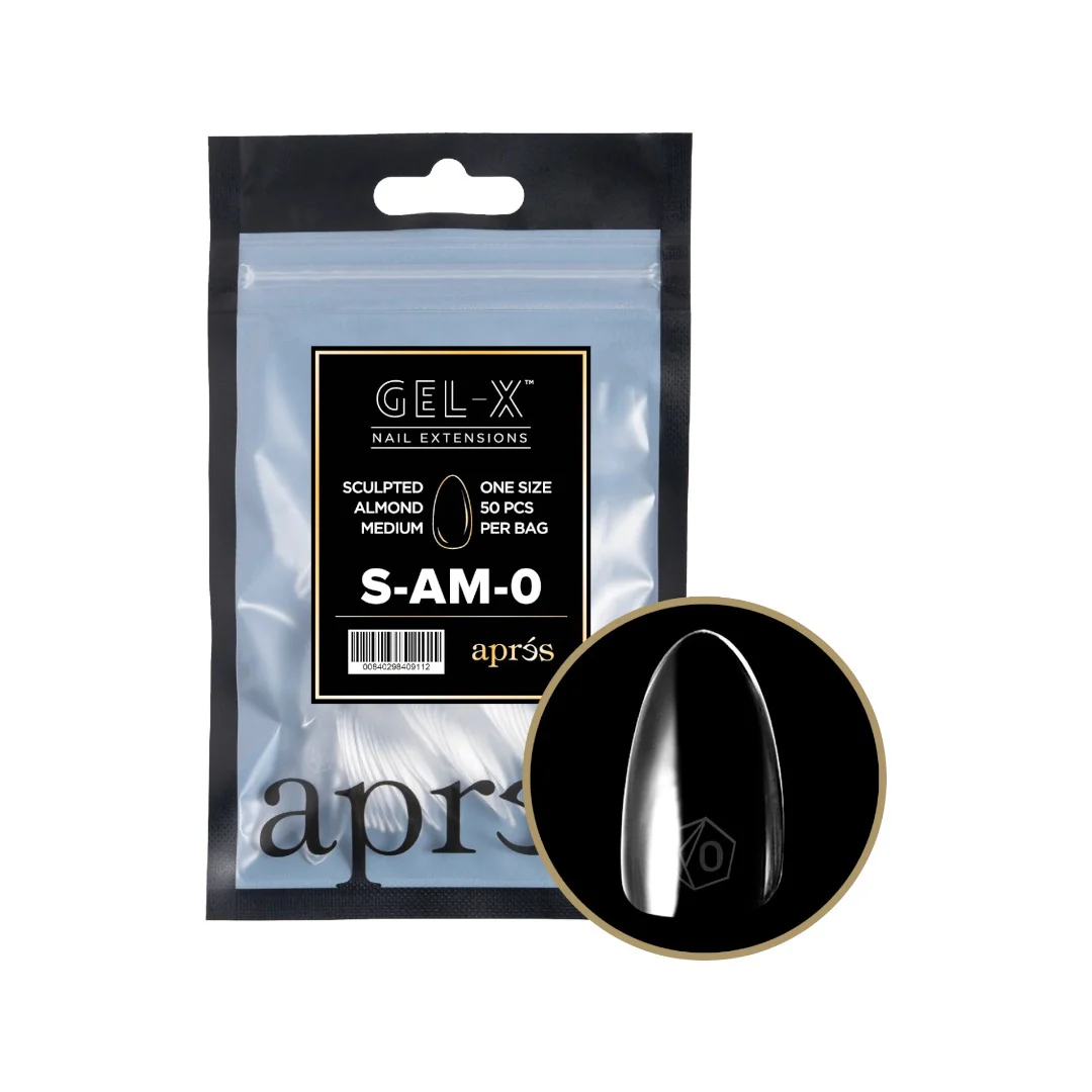 Apres Gel-X Refill Tips 2.0 - Sculpted Almond Medium (50Pcs)