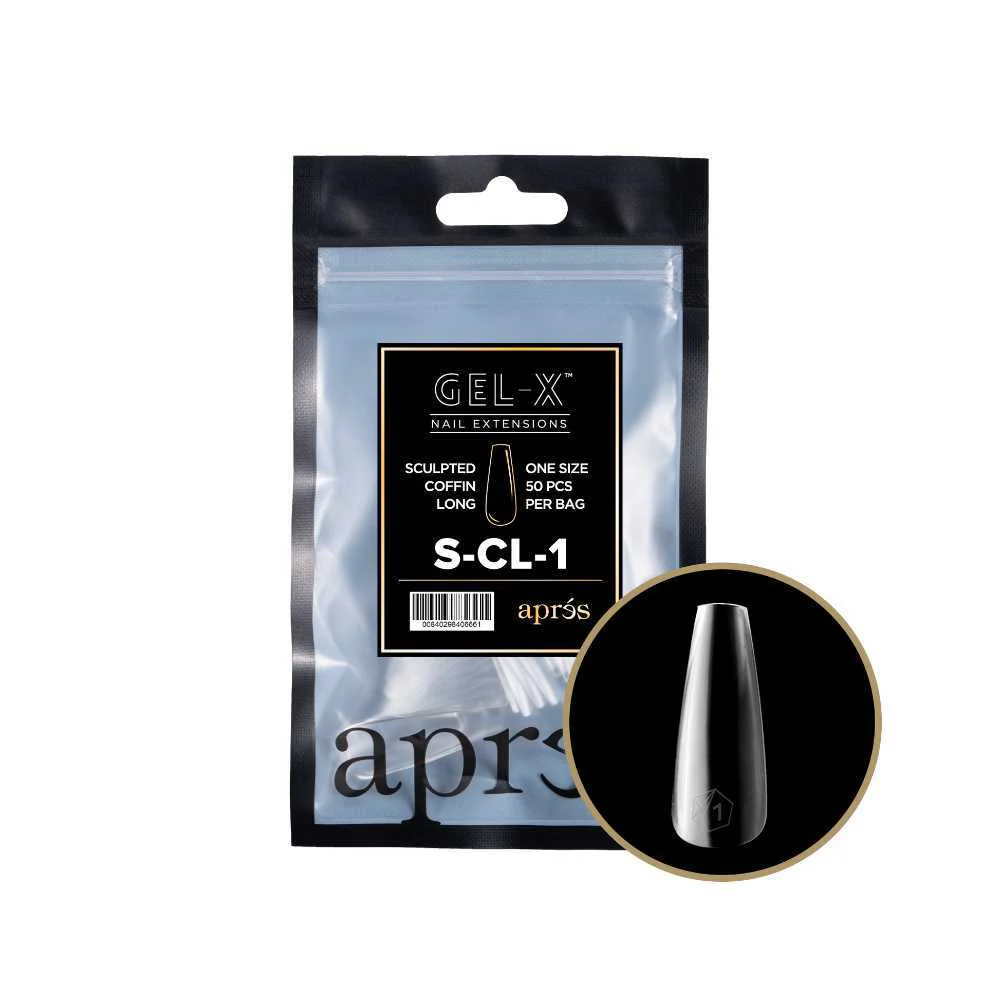 Apres Gel-X Refill Tips 2.0 - Sculpted Coffin Long (50Pcs) - Image 5