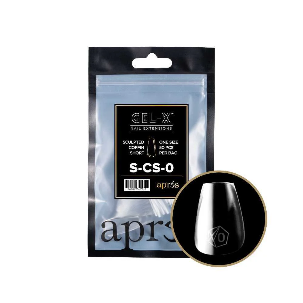 Apres Gel-X Refill Tips 2.0 - Sculpted Coffin Short (50Pcs) - Image 2
