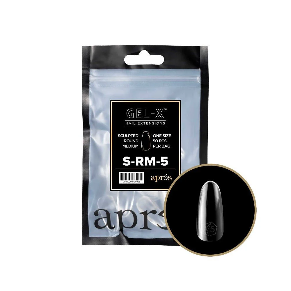 Apres Gel-X Refill Tips 2.0 - Sculpted Round Medium (50Pcs) - Image 10
