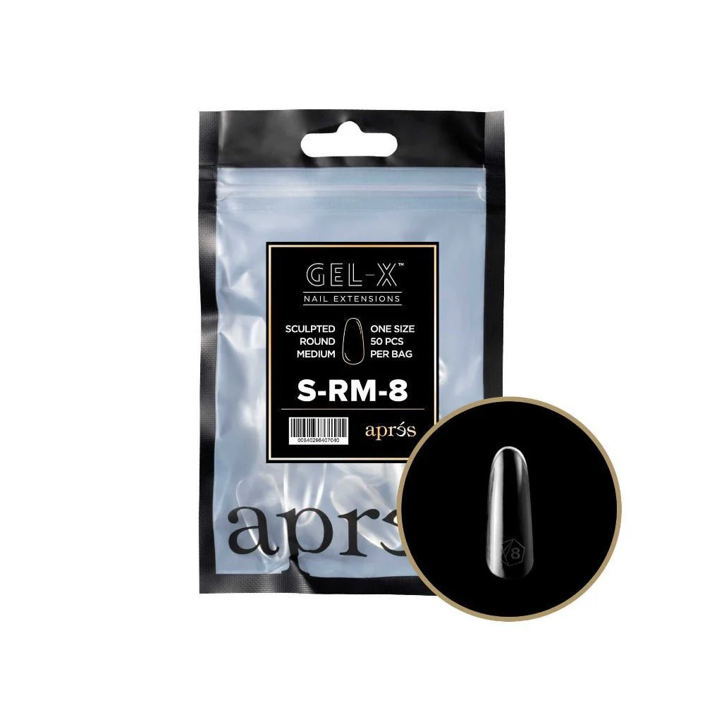 Apres Gel-X Refill Tips 2.0 - Sculpted Round Medium (50Pcs) - Image 15
