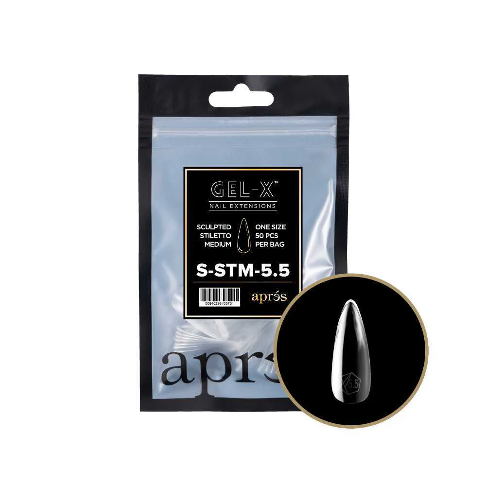 Apres Gel-X Refill Tips 2.0 - Sculpted Stiletto Medium (50Pcs) - Image 11
