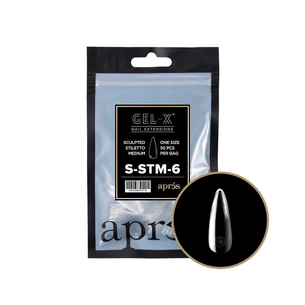 Apres Gel-X Refill Tips 2.0 - Sculpted Stiletto Medium (50Pcs) - Image 12