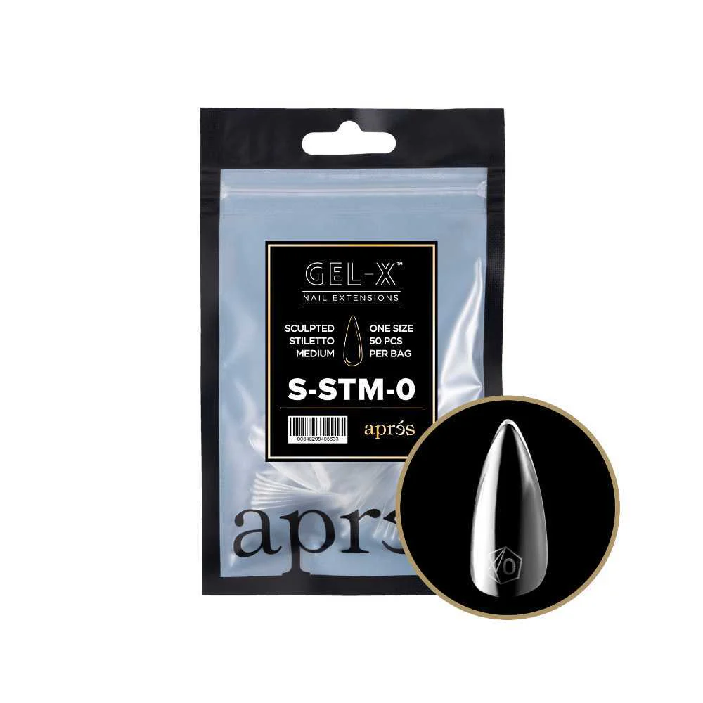Apres Gel-X Refill Tips 2.0 - Sculpted Stiletto Medium (50Pcs) - Image 3