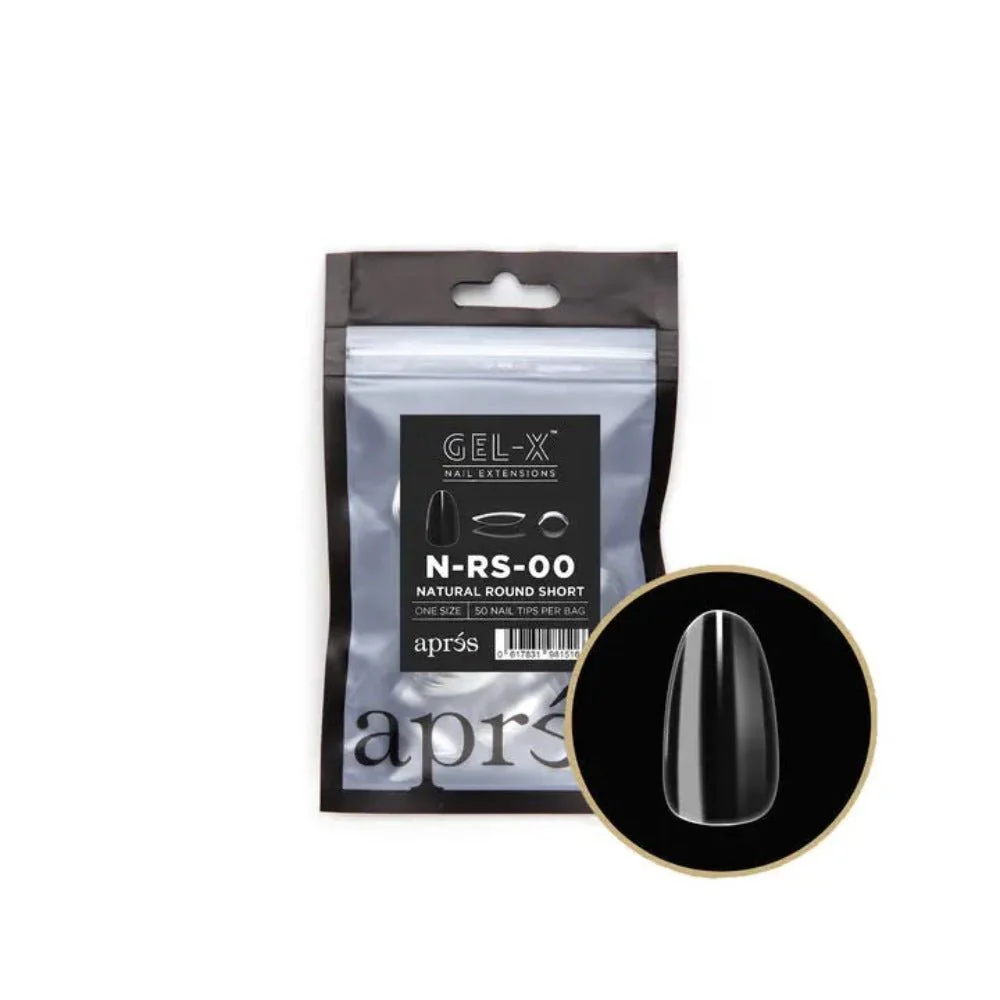 Apres Gel-X Refill Tips - Natural Stiletto Short (50Pcs)