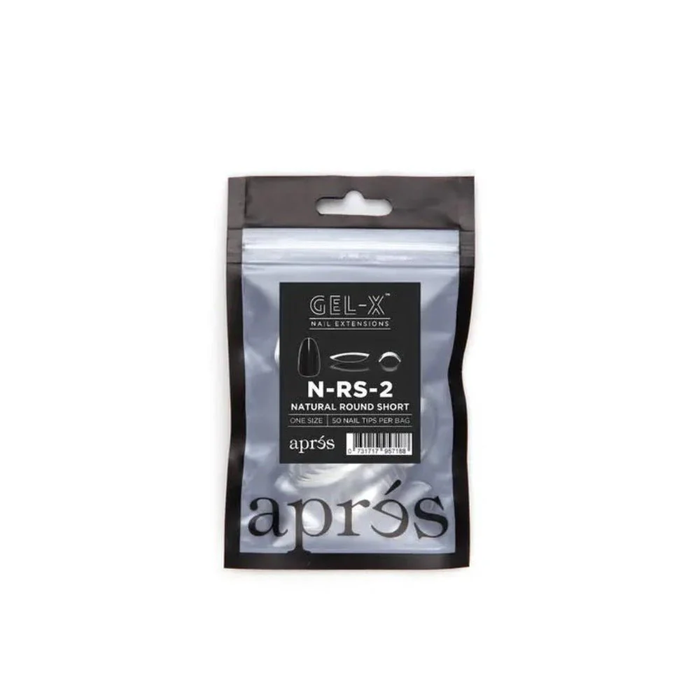 Apres Gel-X Refill Tips - Natural Stiletto Short (50Pcs) - Image 6