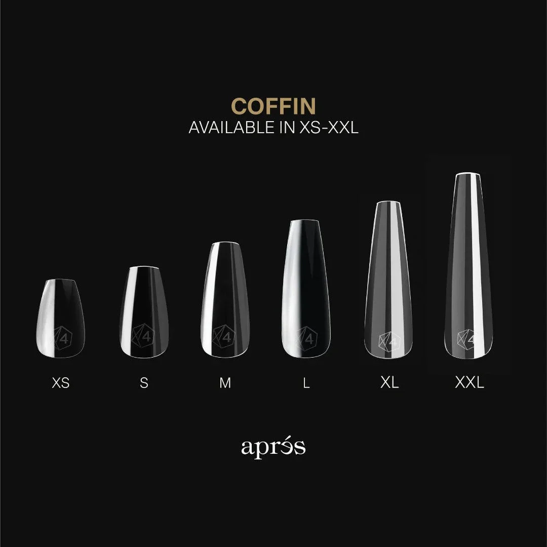 Apres Gel-X Mini Tips Box 2.0 - Natural Coffin Medium (280Pcs) - Image 4
